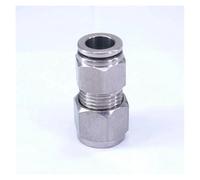 SQGGMOAUSC Fit Tube O.D - Conector rápido de compresión de aire neumático de acero inoxidable 304 de 10 mm