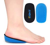 SQHT Plantillas de aumento de altura - Inserciones y almohadillas de gel para levantar el talón del zapato, copas de cojín para el tendón de Aquiles para hombres y mujeres (grande (1.4 pulgadas de