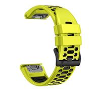 SQHYWJ Adecuado para Garmin Fenix correas de reloj de 22mm 26mm Correa de silicona de dos colores, suave, 26mm