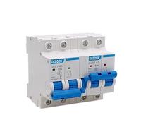 SQIANKUN Diferencial Rearmable 1 Interruptor de Transferencia Manual Doble Potencia MTS, 1P, 2P, 3P, 4P, minidisyuntor Enclavamiento, CA 6A-125A, 50Hz(2P Plus 2P,25A)