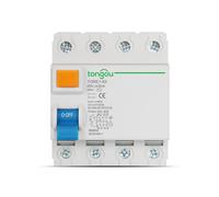 SQIANKUN Diferencial Rearmable 16A, 25A, 32A, 40A, 63A 10mA 30mA 100mA 6KA RCCB RCD 230V Disyuntor de Corriente Residual electromecánico diferencial Interruptor Seguridad(40A,4Pole 30mA)