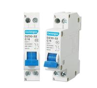 SQIANKUN Diferencial Rearmable Disyuntor Miniatura DZ 1P+N MCB de 6A, 10A, 16A, 20A, 25A y 32A for Montaje en riel DIN. Interruptor Aire doméstico(25A)