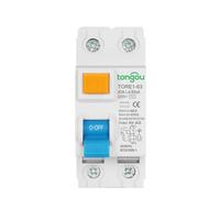 SQIANKUN Diferencial Rearmable Interruptor diferencial 2P 6A-63A 10mA 30mA 100mA 6KA RCCB RCD 230V electromecánico de Seguridad(2Pole 30mA,25A)