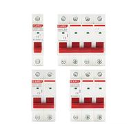 SQIANKUN Diferencial Rearmable Interruptor Principal de Aislamiento for Uso doméstico e Industrial, riel DIN, 1P, 2P, 3P, 4P, 40A, 63A, 100A y 125A, disyuntor CA 230V 400V(1P,40A)
