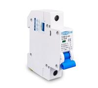 SQIANKUN Diferencial Rearmable Mini disyuntor MCB 1P 2P CC 6KA 500V 3A 6A 10A 16A 20A 25A 32A 40A 50A 63A Conexión en Y(1,63A)