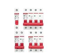 SQIANKUN Diferencial Rearmable Mini disyuntor MCB de 1P, 2P, 3P, 4P, CC, 1000 V, protección contra sobrecargas, 6 A, 10 A, 16 A, 20 A, 25 A, 32 A, 40 A, 50 A, 63 A(3P,16A)