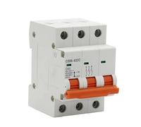 SQIANKUN Diferencial Rearmable Mini disyuntor Solar de 1P, 2P, 3P, 4P, CC 250 V-1000 V, 10 fusibles, 3/6/10/16/20/25/32/40/50/63/80/100/125 A(3,63A)