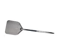 SQIANKUN Pala Pizza Pala for Pizza Rectangular, pala for larga perforada con revestimiento duro de aluminio 44/46 pulgadas, herramienta for paleta extraíble(13 inch Black)