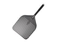 SQIANKUN Pala Pizza Pala perforada for Pizza grande de 10, 12, 13, 14 y 16 pulgadas, mango corto for horno, herramientas cocina antiadherentes for hornear(13inch 74cm blue)