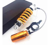 SQIFBA Amortiguador Choque Motocicleta Amortiguador Trasero para Motocicleta De 235mm, Doble Ajustable para Moto De Cross, Mono, Accesorios Modificados para Motocicleta Amortiguador Suspensión(Gold)