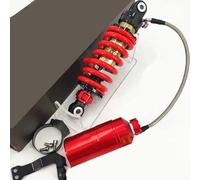 SQIFBA Amortiguador Choque Motocicleta Amortiguador Trasero para Motocicleta De 235mm, Doble Ajustable para Moto De Cross, Mono, Accesorios Modificados para Motocicleta Amortiguador Suspensión(Rojo)