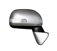 SQIFBA Espejo Completo para Toyota para Verso 2010-2013 Conjunto Espejo Calefactor Señal Giro Conjunto Retrovisor Plegable Eléctrico Automático Espejo Retrovisor Lateral(Plata,9 Wire R)