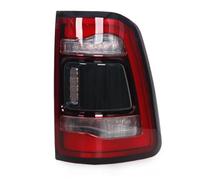 SQIFBA Montaje de luces traseras Luz Trasera LED De Coche Para Dodge Para RAM 1500 2019-2021 Luz Señal Giro Freno Advertencia Lámpara Embellecedora Negra Piloto posterior(bien)
