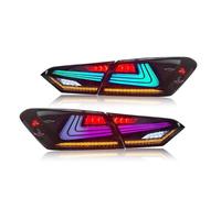SQIFBA Montaje de luces traseras Montaje De Luz Trasera De Coche Para Toyota Para Camry 18-21 Señal Giro Dinámica LED Luces Traseras Luces Traseras Inversas Piloto posterior(RGB Version)