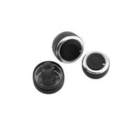 SQIFBA para VW para Golf 5 para Caddy para Tiguan para Touran para Passta B6 B7 3c para Skoda para Octavia A5 Perillas Interruptor Aire Acondicionado Automóvil Decoración Interiores(Negro)