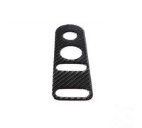SQIFBA Pegatina Cubierta Marco Botón De La Cerradura De La Puerta Central del Coche para Seat para Leon 2008-2012, Accesorios para El Interior del Coche Decoración Interiores(Negro)