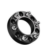 SQIFBA Separadores Ruedas Aluminio Espaciador Rueda Forjado Negro con Centro Cubo M12x1.5 2/4 Piezas 6 x 139,7 93,1mm Placa Brida 30/35/38/50mm para Bronco 2021-2024(4pcs 38mm)