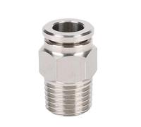 SQING Codo neumático de niple hembra macho BSP NPT de 1/8", 1/4", 3/8", 1/2", 3/4", acero inoxidable 304, conector rápido de liberación, accesorio de aire(PC NPT,6-01 (6MM-1L8)_1 PC)