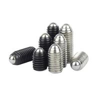 SQING M2.5 M3 M4 M5 M6 M8 M10 M12 M16 304 Acero Inoxidable 12,9 Hexagonal, Resorte Allen, Bola, émbolo, Tornillo sin Cabeza(304 Stainless Steel,5MM_10PCS M5)