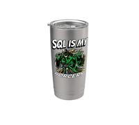 SQL Developer Sorcery Funny Database Admin Programmer Vaso térmico de acero inoxidable de doble pared