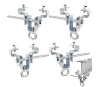 SQLJYU 4 Piezas Soporte Saco Boxeo, Soporte para Saco de Boxeo, Soporte Saco Boxeo Suelo Techo, para Viga Ajustable de 65 mm a 225 mm