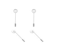 SQMSK 12 x 60 MM, 20 Stück, goldfarbenes Metall-Haarspangen-Tablett, Haarspangen-Tablett, Haarnadeln mit leerem Tablett, runde Lünetteneinstellungen, Tabletts für Haarnadeln