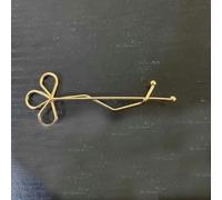 SQMSK 7 CM 50 Piezas de Metal Dorado Pinzas para el Cabello Bandeja Pasadores para el Cabello Bandeja Horquillas para el Cabello con Bandeja en Blanco Configuración de Bisel Redondo Bandejas para Horq