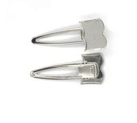SQMSK 72*30MM 50 Uds. Clips de Metal para el cabello, bandeja, pasadores para el cabello, horquillas para el cabello con bandeja en blanco, bandejas de configuración de bisel redondo para horquilla pa