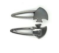 SQMSK 72*30MM 50 Uds. Pinzas para el cabello de Metal para pescado, bandeja, pasadores para el cabello, horquillas para el cabello con bandeja en blanco, bandejas de configuración de bisel redondo par