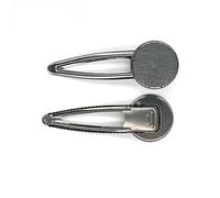 SQMSK 73 * 26 MM, 50 Stück, rund, aus Metall, Tablett für Haarspangen, Tablett für Haarspangen, Haarnadeln mit leerem Tablett, runde Einfassungen, Tabletts für Haarnadeln