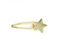 SQMSK 73 * 30 MM 50 Stück Stern-Haarspangen-Tablett aus Metall Haarspangen-Tablett Haarnadeln mit leerem Tablett Runde Lünetteneinstellungen Tabletts für Haarnadel