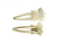 SQMSK 73 * 31 MM 50 Piezas Camiseta Pinzas de Metal para el Cabello Bandeja Pasadores para el Cabello Bandeja Horquillas para el Cabello con Bandeja en Blanco Configuración de Bisel Redondo Bandejas p