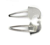 SQMSK 79 * 32 MM 50 Stück Hut Metall Haarspangen Tablett Haarspangen Tablett Haarnadeln mit leerem Tablett runde Lünette Einstellungen Tabletts für Haarnadel DIY