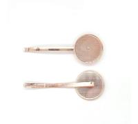 SQMSK-accesorios de hierro para joyería DIY, horquilla redonda con fondo de aceite que gotea, Clip para el pelo, Red nueva, carpeta versión coreana roja