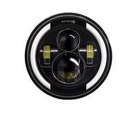 Sqnbra Faro antiniebla LED Anillo Halo Faro LED 7 Pulgadas Haz Hi/Lo, Ojos Ángel DRL, Señal Giro Ámbar Todoterreno Para Jeep Para Wrangler JK TJ CJ Moto