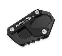 SQNYDH CNC Almohadilla De Soporte para Pata De Cabra De Motocicleta para Suzuki GSXS 1000GX GSX-S 1000GX GSXS 1000 GX 2024, Placa De Extensión para Pie De Ampliación Inclinación Mejorada(Negro)