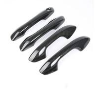 SQNYDH Cubierta Manija Puerta Embellecedor De Manija Exterior Puerta Para Kia Para Rio 4 Para X-line 2017 2018 2019 2020 Decoración Protector Coche Exterior Embellecedor(Negro)