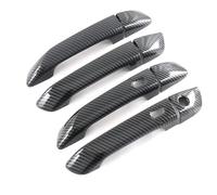 SQNYDH Cubierta Manija Puerta Embellecedor De Manija Puerta Coche Para Isuzu Para D-MAX Para DMAX 2021 2022 2023 Exterior Diseño Pegatinas LHD Coche Exterior Embellecedor(negro 4)