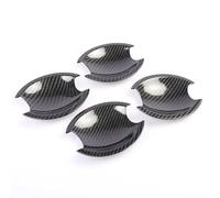 SQNYDH Cubierta Manija Puerta Embellecedor De Manija Puerta Exterior Para Nissan Para Navara Para Frontier D40 D 40 2005-2013 Fundas Decorativas Pegatinas Coche Exterior Embellecedor(negro 3)