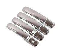 SQNYDH Cubierta Manija Puerta Embellecedor De Manija Puerta Exterior Para Nissan Para Navara Para Frontier D40 D 40 2005-2013 Fundas Decorativas Pegatinas Coche Exterior Embellecedor(Plata 1)