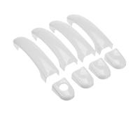 SQNYDH Cubierta Manija Puerta Embellecedor Manija Puerta Exterior Para VW Para Caddy T5 T6 Para Caravelle Para Multivan 2003-2015 Decoración Blanco 1/2 Orificios Coche Exterior Embellecedor(blanco 1)