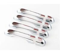 SQNYDH Cubierta Manija Puerta Embellecedor Para Manija De Puerta Auto Para Jeep Para Renegade 2015+ Delantero Trasero Exterior Lateral Pegatinas Coche Exterior Embellecedor(Plata)