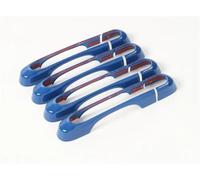 SQNYDH Cubierta Manija Puerta Embellecedor Para Manija De Puerta Auto Para Jeep Para Renegade 2015+ Delantero Trasero Exterior Lateral Pegatinas Coche Exterior Embellecedor(Azul 2)