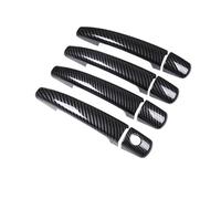 SQNYDH Cubierta Manija Puerta Embellecedor Para Manija De Puerta Auto Para Peugeot Para Expert Para Tepee 2007-2015 Pegatinas Decorativas 1/2 Orificio Para Llave Coche Exterior Embellecedor(negro 1)