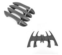 SQNYDH Cubierta Manija Puerta Embellecedor Para Manija De Puerta Auto Para Toyota Para Corolla 2014 2015 2016 2017 2018 Cubiertas Decorativas Protector Coche Exterior Embellecedor(negro 3)