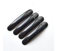 SQNYDH Cubierta Manija Puerta Embellecedor Para Manija De Puerta Para Skoda Para Rapid 2011 2012 2013 2014 2015 2016 2017 2018 2019 Decoración Protector Coche Exterior Embellecedor(negro 1)