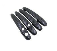 SQNYDH Cubierta Manija Puerta Embellecedor Para Manija De Puerta Para Subaru Para Legacy BM BR 2010-2014 Pegatinas Decorativas Fundas Protectoras Coche Exterior Embellecedor(negro 2)