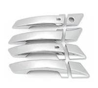 SQNYDH Cubierta Manija Puerta Embellecedor Para Manijas De Puerta Auto Para CHANGAN CX70 CS55 CS75 CS95 Cubiertas Decorativas Protector Aspecto Fibra Carbono Coche Exterior Embellecedor(Plata 3)