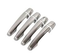 SQNYDH Cubierta Manija Puerta Embellecedor Para Manijas De Puerta Auto Para Mitsubishi L200, Para Triton Para Pickup 2006-2014 Fundas Decorativas Protector Plata Coche Exterior Embellecedor(Plata 3)