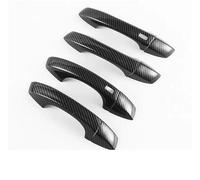 SQNYDH Cubierta Manija Puerta Embellecedor Para Manijas De Puerta Coche Para VW Para Arteon 2017-2023 Cubiertas Decorativas Protector Aspecto Fibra Carbono Coche Exterior Embellecedor(negro 2)